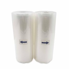 2 Rolls - 8"x50' Roll Vacuum Sealer Premium Bags Food Saver Embossed Bags 4 Mil