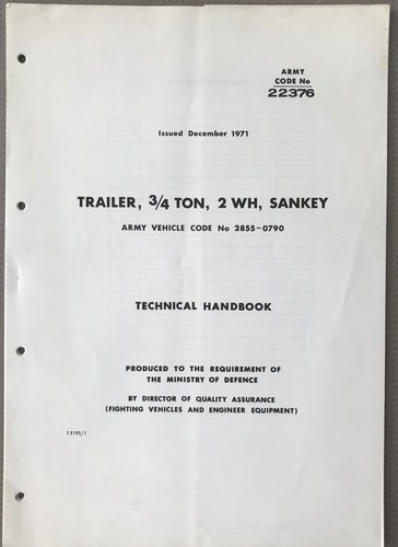 Military sankey 4ton trailer - sankey, 3/4ton