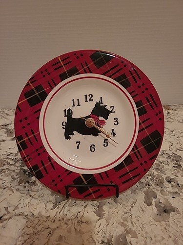 Scottie dog red plaid - dog, in