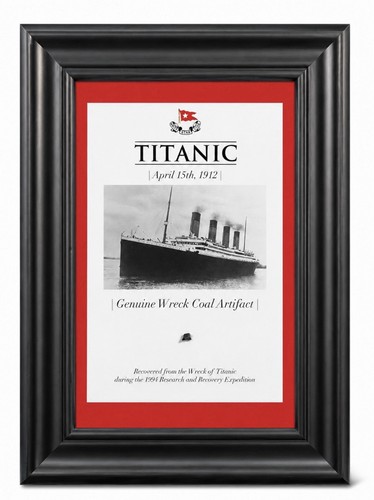 Titanic coal framed - titanic, artifact