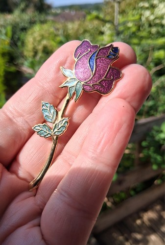 Vintage fish crown cloisonne - fish, &
