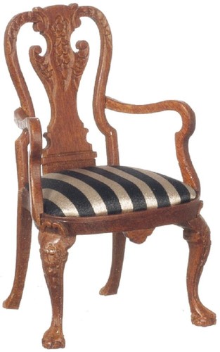 Dolls house walnut queen anne - dolls,