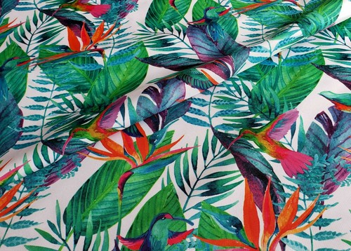 Hummingbirds waterproof fabric - hummingbirds,