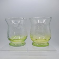 Edwardian Etched Bird-and-Blossom Vases (Pair)