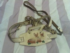 vintage leather baby reins