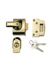 Yale BS2 Nightlatch British Standard Lock 40mm - Brass Finish 