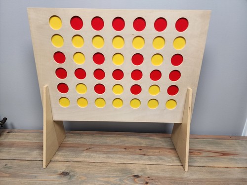 Giant connect four game wooden - giant,