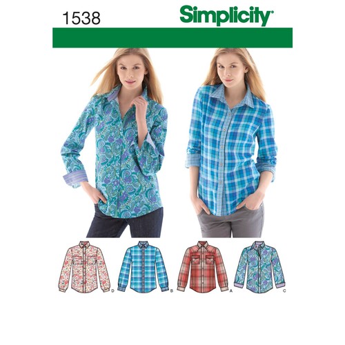 Simplicity 1538 shirt blouses - simplicity,