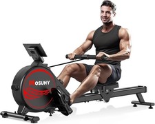 Rowing Machine, MOSUNY Magnetic Rowing Machines for Home Gym with 16 Levels