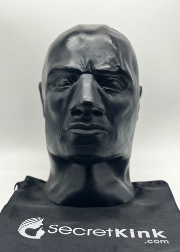 Black latex hood thick heavy - latex,