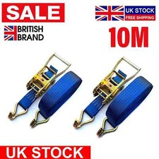 2X Ratchet Tie Down Straps 10m