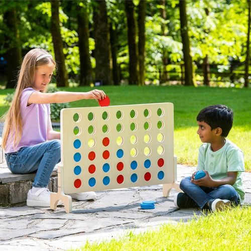 Row giant wooden - giant, game