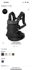 Baby Bjorn Carrier Harmony, black, 3D Mesh | 3-In-1 Ergonomic Baby Carrier