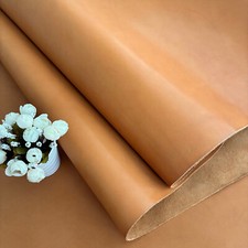 2.0mm Thick Light Tan Brown Smooth Full Grain Veg Tan Cowhide Leather Sheets