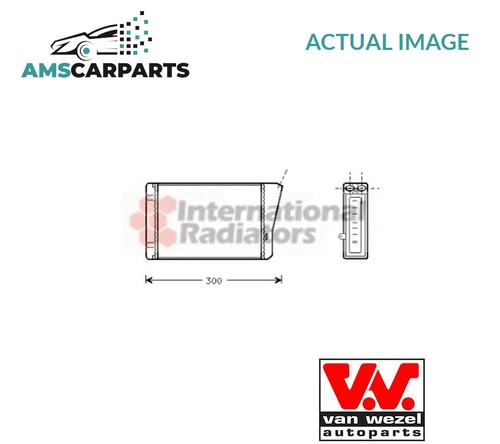 Heater radiator exchanger - radiator, lhd
