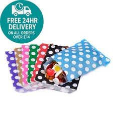 PAPER SWEET BAGS POLKA DOT SPOT PICK N AND MIX BAG GIFT BAGS WEDDING CANDY CART