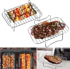 2Pcs Air Fryer Grill Rack for