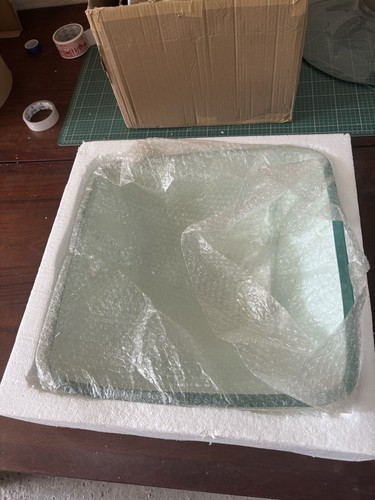 Clear glass basin square - glass,