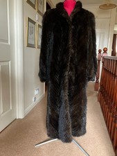 Mink coat, Dark Brown, good