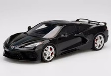 Minicar 1/18 Chevrolet Corvette Stingray 2020 Black & Gray Diecast Model Top