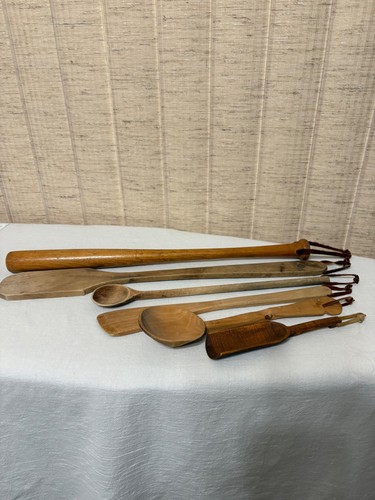 Vintage wood butter paddle - vintage,