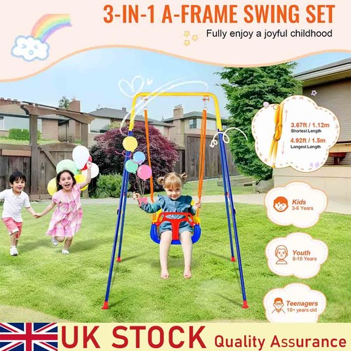 Foldable toddler swing - 3-in-1,