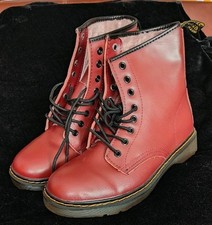 Dr. Martens lookalike Faux Fur Lined Boots. Size 9.5 skinhead ska BRAND NEW