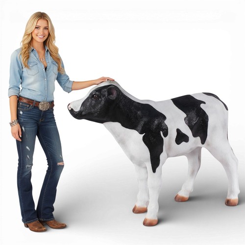 Calf life size statue - calf,