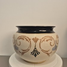 Lovatts Langley Large Jardiniere Planter Stoneware Art Nouveau Etruscan Pottery 