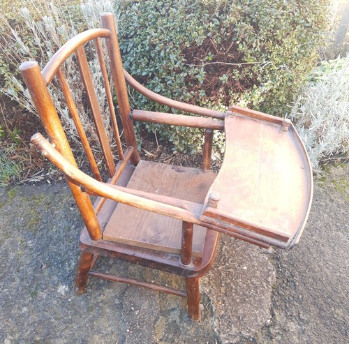 Edwardian child wooden potty - child's,
