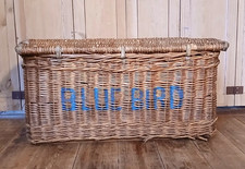 LARGE VINTAGE WICKER LAUNDRY