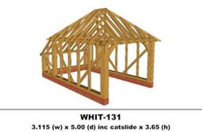 European Oak Garage 1 Bay (Full Hip with Catslide) Kit - (WHIT-131)