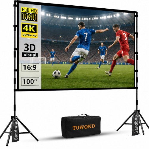 Projector screen and stand 100 - projector,