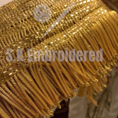 Gold bullion fringe - gold, (5cm)