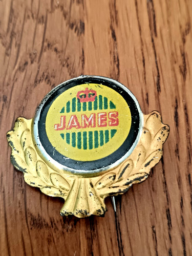 Vintage james motorcycle logo - james,