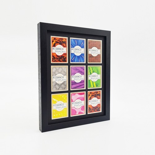 Black trading card frame - black,