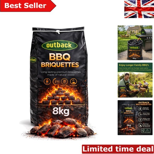 8kg outback bbq charcoal - 8kg,