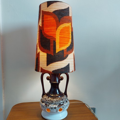 West german table lamp - german, base