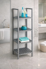 4 Tier Wooden Bathroom Storage