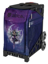Zuca Fairy Dust Sport Insert Bag Black Frame Flashing Wheels FUN Travel