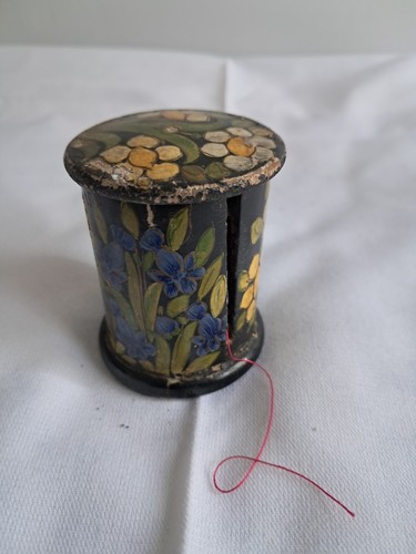 Antique papier mache thread - antique,