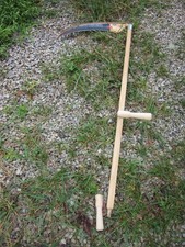 European Grass Scythe Full Size Functional Austrian Scythe Right-Handed