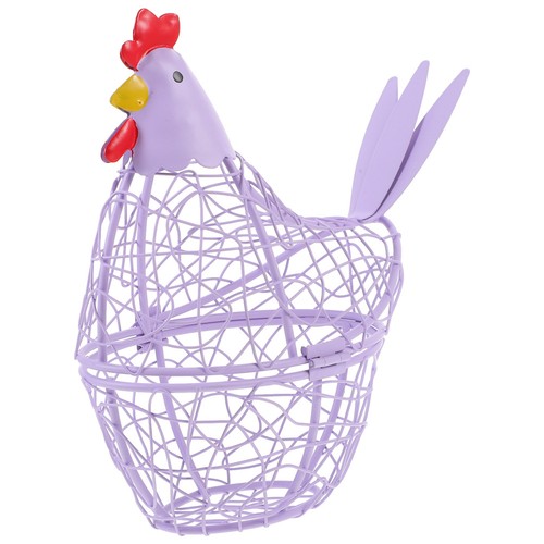 Iron egg basket - , hen