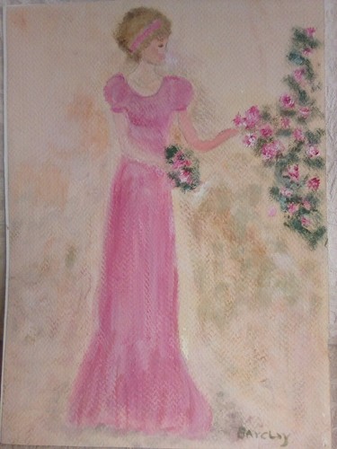Regency woman pink dress - pink, w