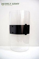 RARE Ex Police Army Riot Shield Public Order Protective Armadillo Airsoft Clear