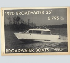 1970 PAPER AD Broadwater Boats
