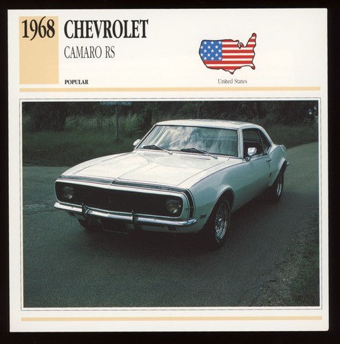 1968 chevrolet camaro - chevrolet, rs