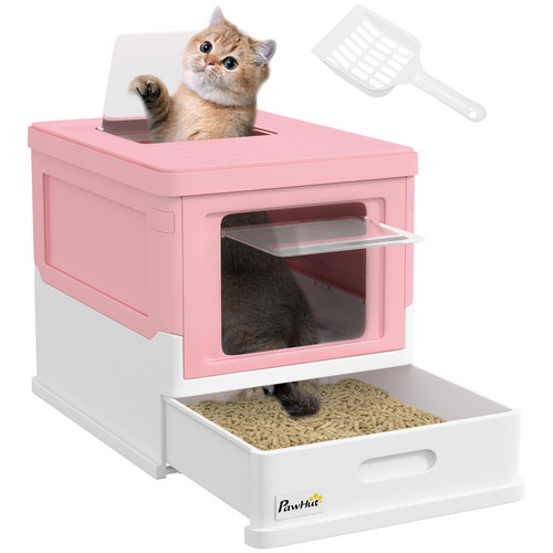 Pawhut hooded cat litter box - pawhut,