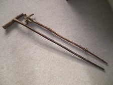 2 New Craftsman Cut Seasoned Birch Shanks for Walking Sticks 70B