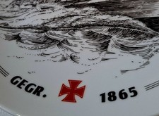 German Maritime Search and Rescue Service Lifeboat Plate German Red Cross Ship